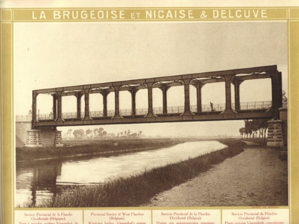 foto eerste brug van de Waterhoek Avelgem